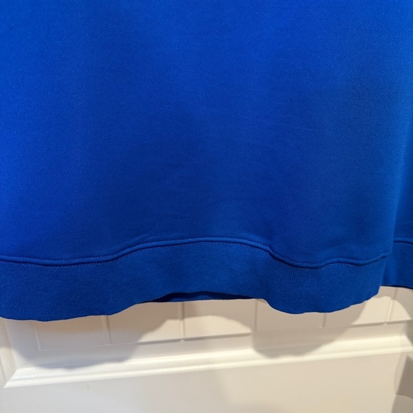 2-Piece Royal Blue Active Set Short Sleeve Sweater Top and Shorts Set Two Piece - Picture 3 of 7